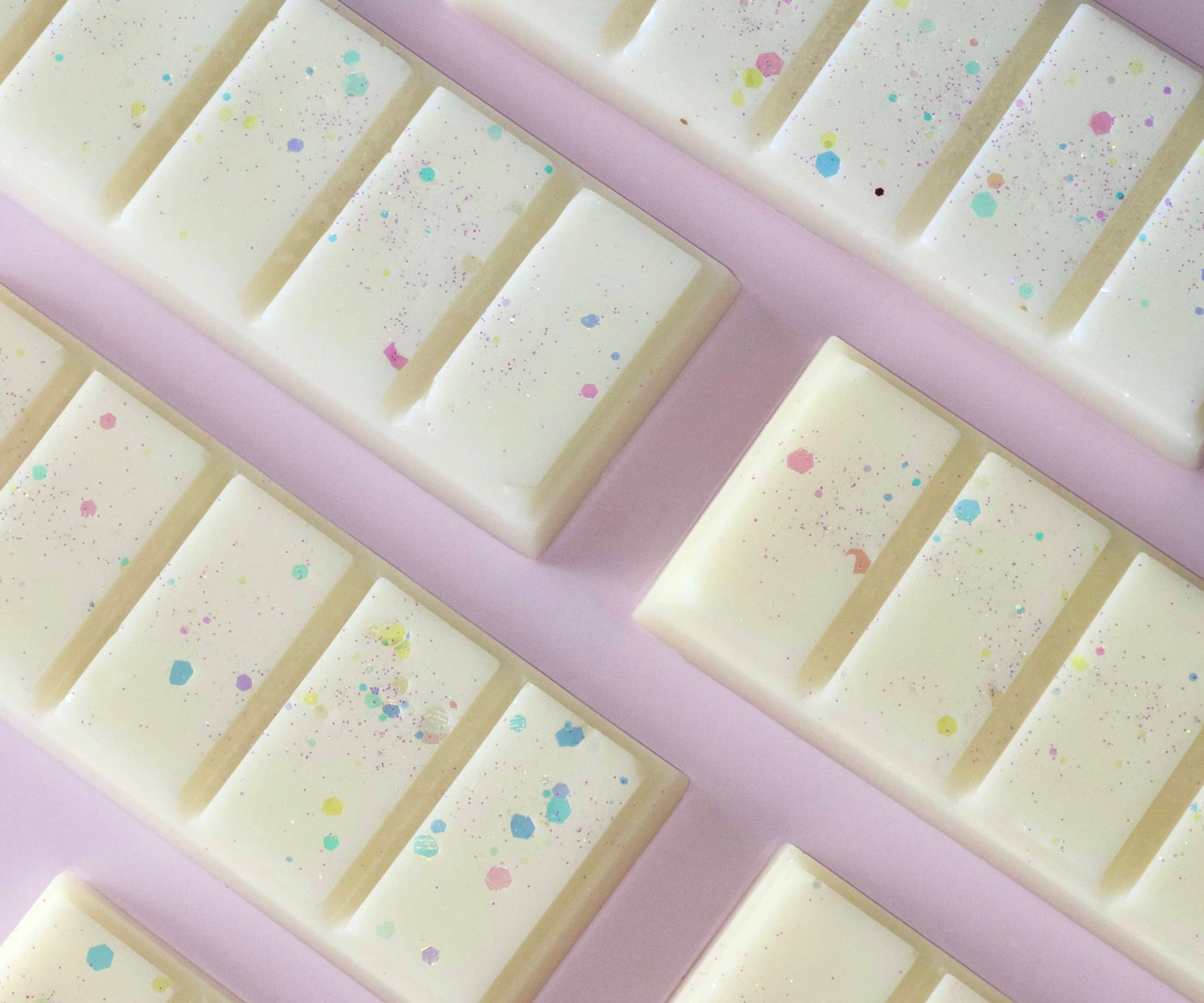 Caitlin Louise Collection's Birthday Cake Handcrafted Soy Wax Melt Snap Bar - flat lay