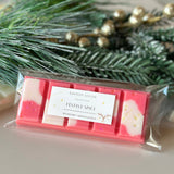 Caitlin Louise Collection Festive Spice Soy Wax Melt in packaging - styled with wreath
