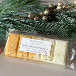 Caitlin Louise Collection Gingerbread Soy Wax Melt - in packaging - styled with wreath