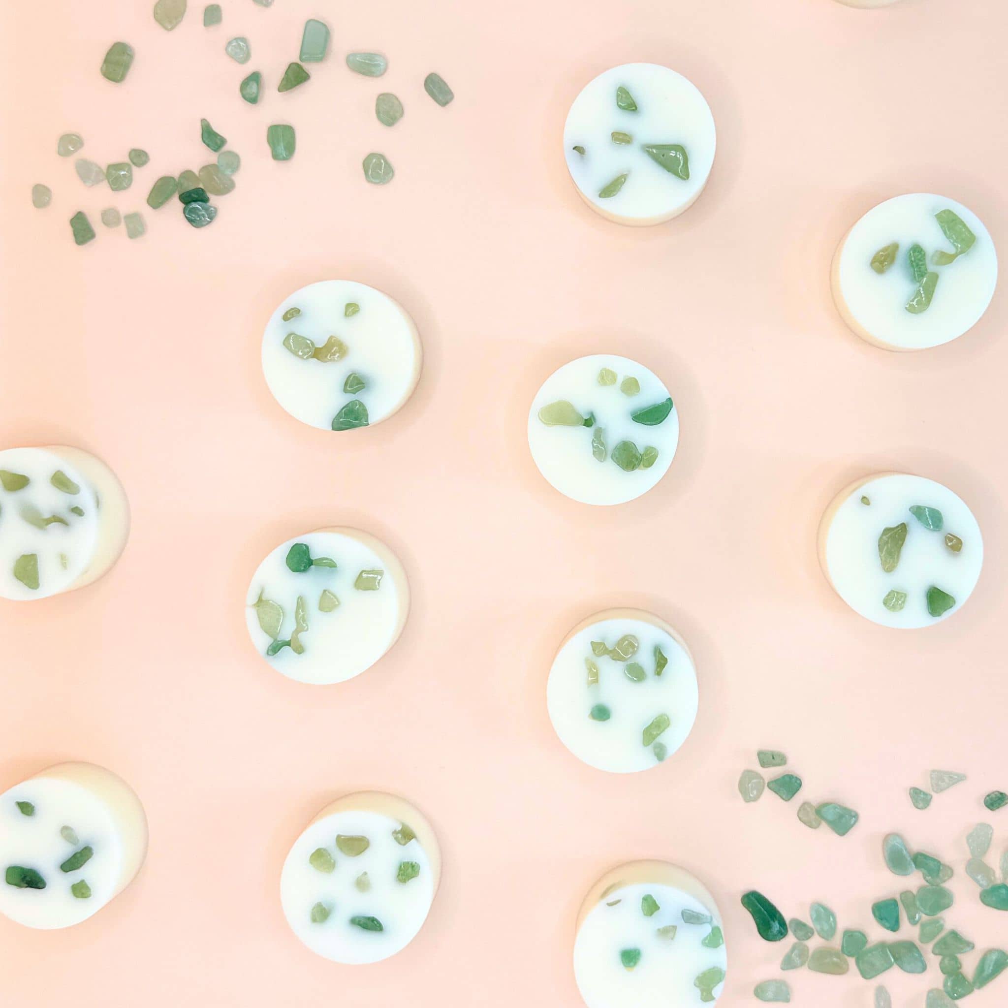 Spiced and clove crystal wax melts - flat lay