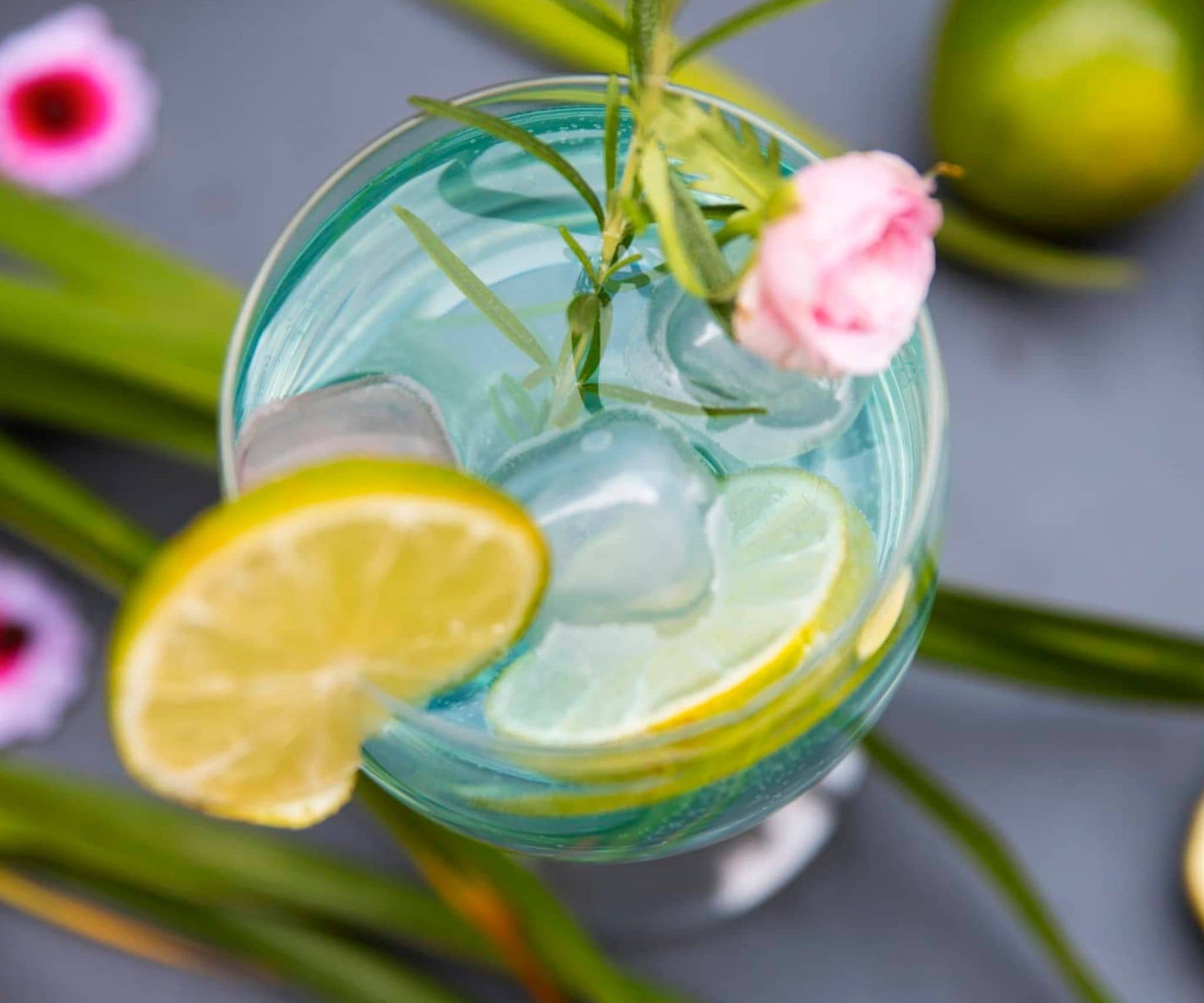 Lemongrass and Lime water cocktail