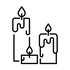 icon of 3 candles