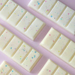 Caitlin Louise Collection's Birthday Cake Handcrafted Soy Wax Melt Snap Bar - flat lay