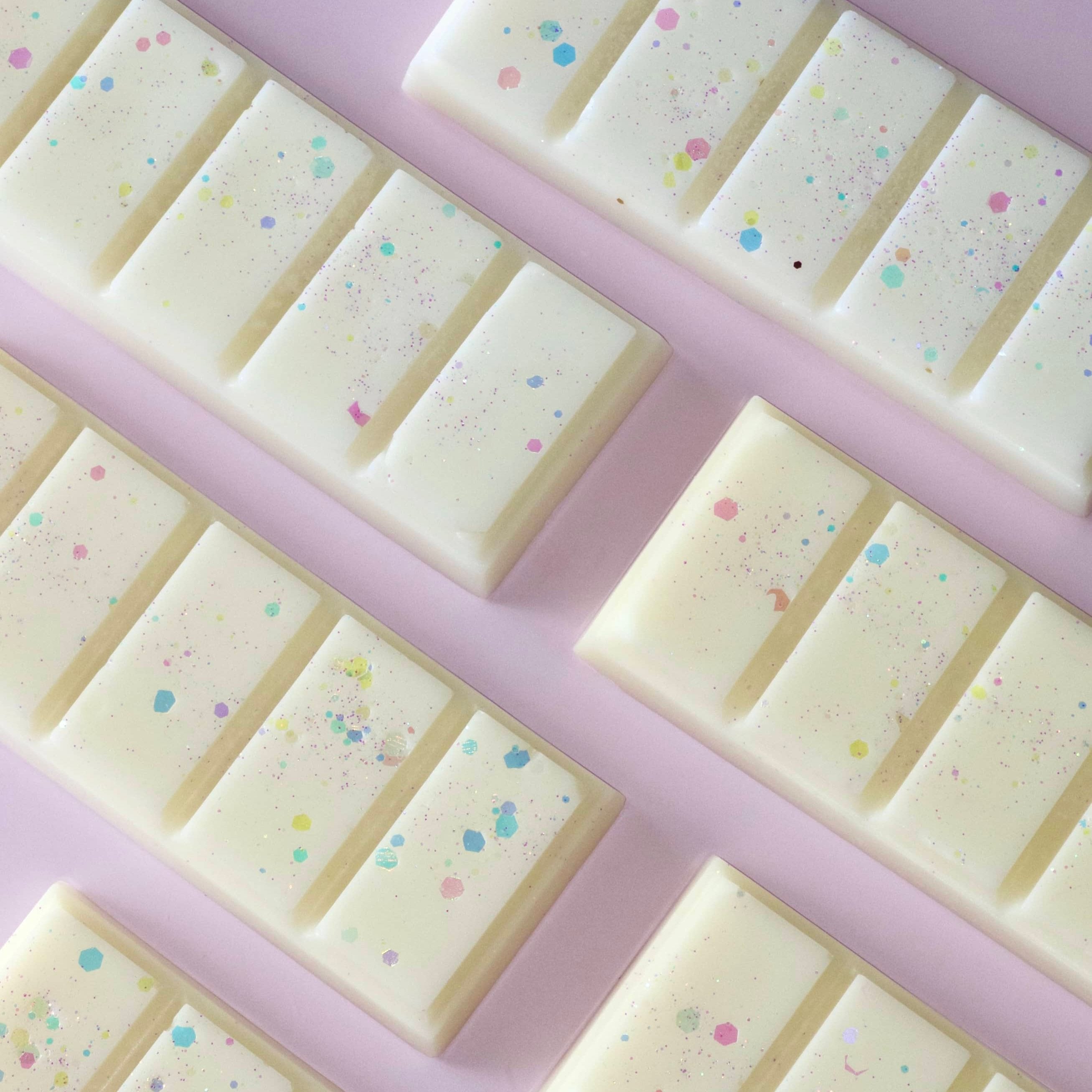 Caitlin Louise Collection's Birthday Cake Handcrafted Soy Wax Melt Snap Bar - flat lay