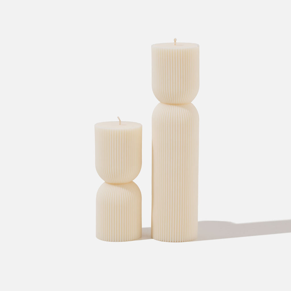 Aurelia | Hourglass Pillar Candle | Caitlin Louise Collection