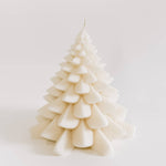 Caitlin Louise Collection's Christmas tree sculptural candle - white background