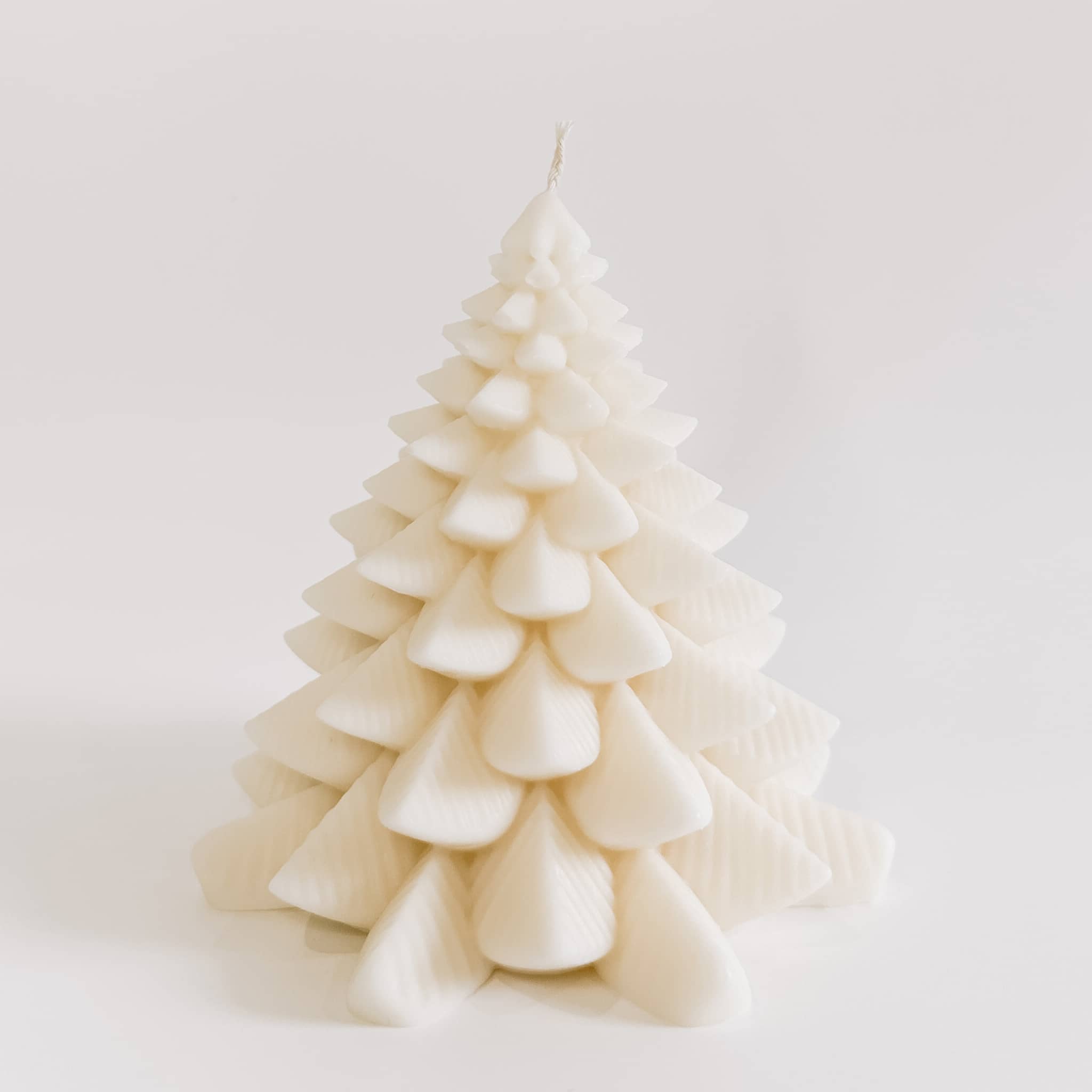 Caitlin Louise Collection's Christmas tree sculptural candle - white background