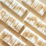 Caitlin Louise Collection's Vanilla Caramel Soy Wax Melt Snap Bar - flat lay