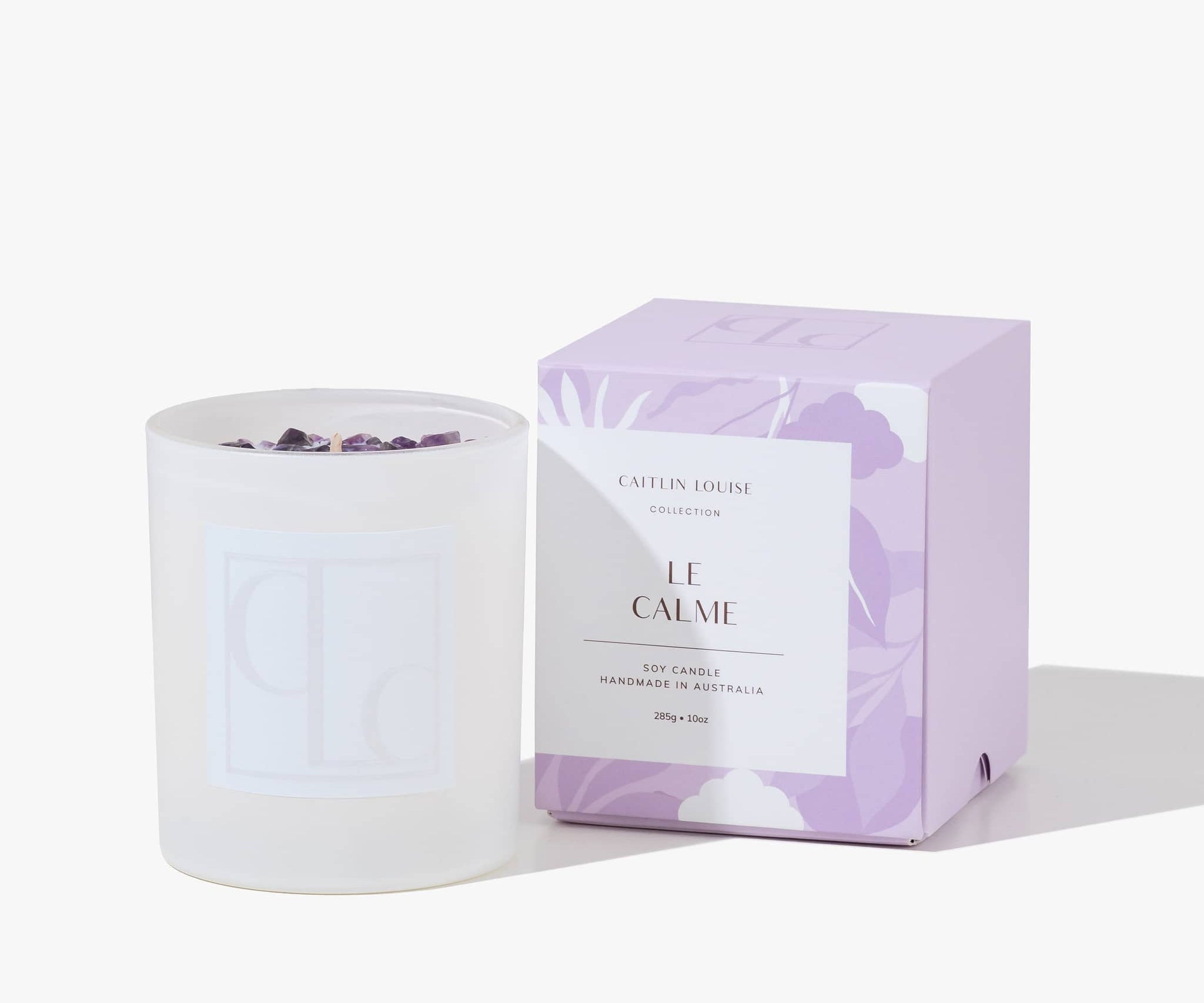Luxury candle - Le Calme - White background - Front View