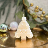 Caitlin Louise Collection's Tiny Tree Sculptural Candle - on gold tray