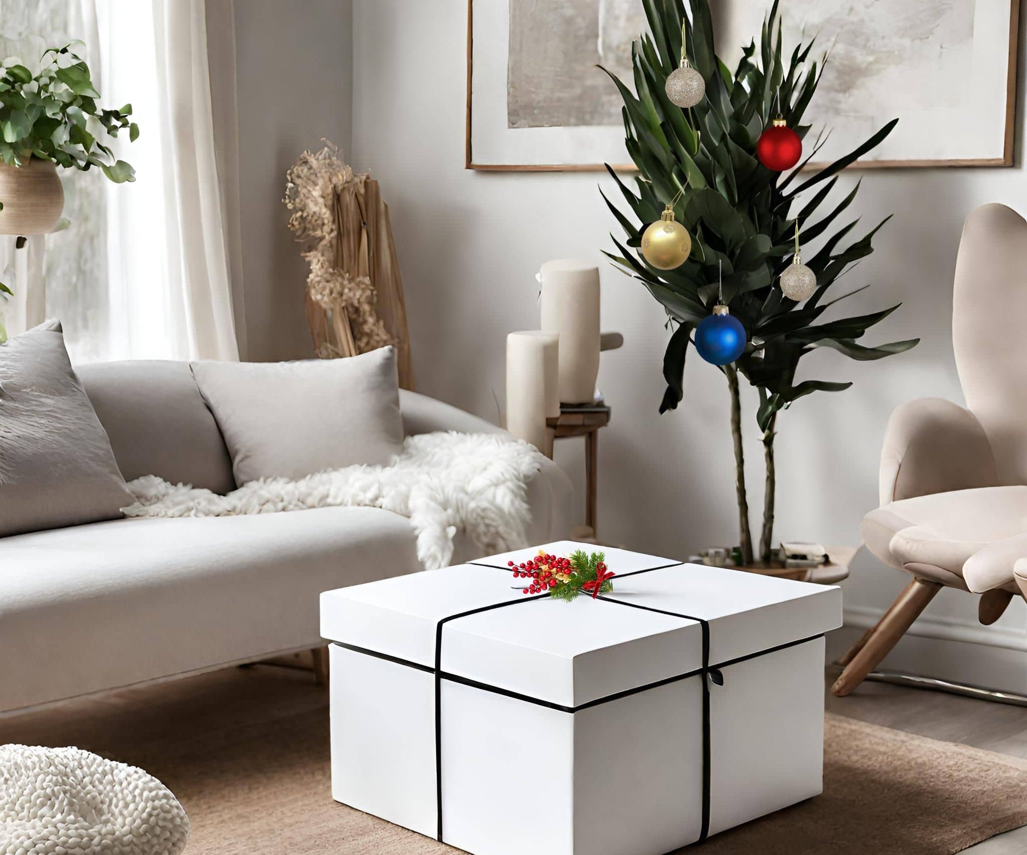 Big box in centre of loungeroom