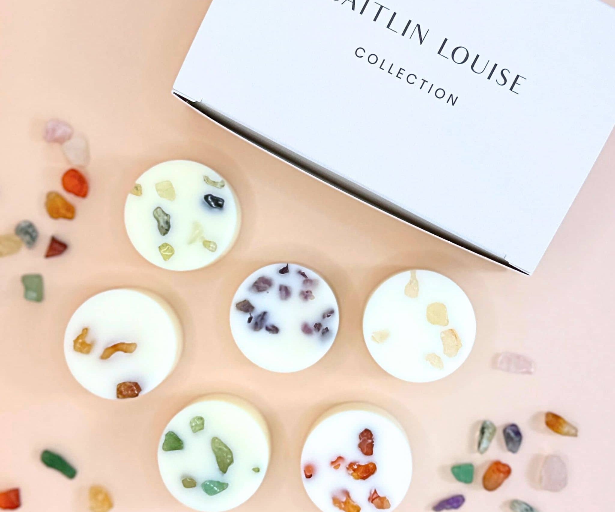 Caitlin Louise Collection crystal infused wax melts 6 pack - flat lay