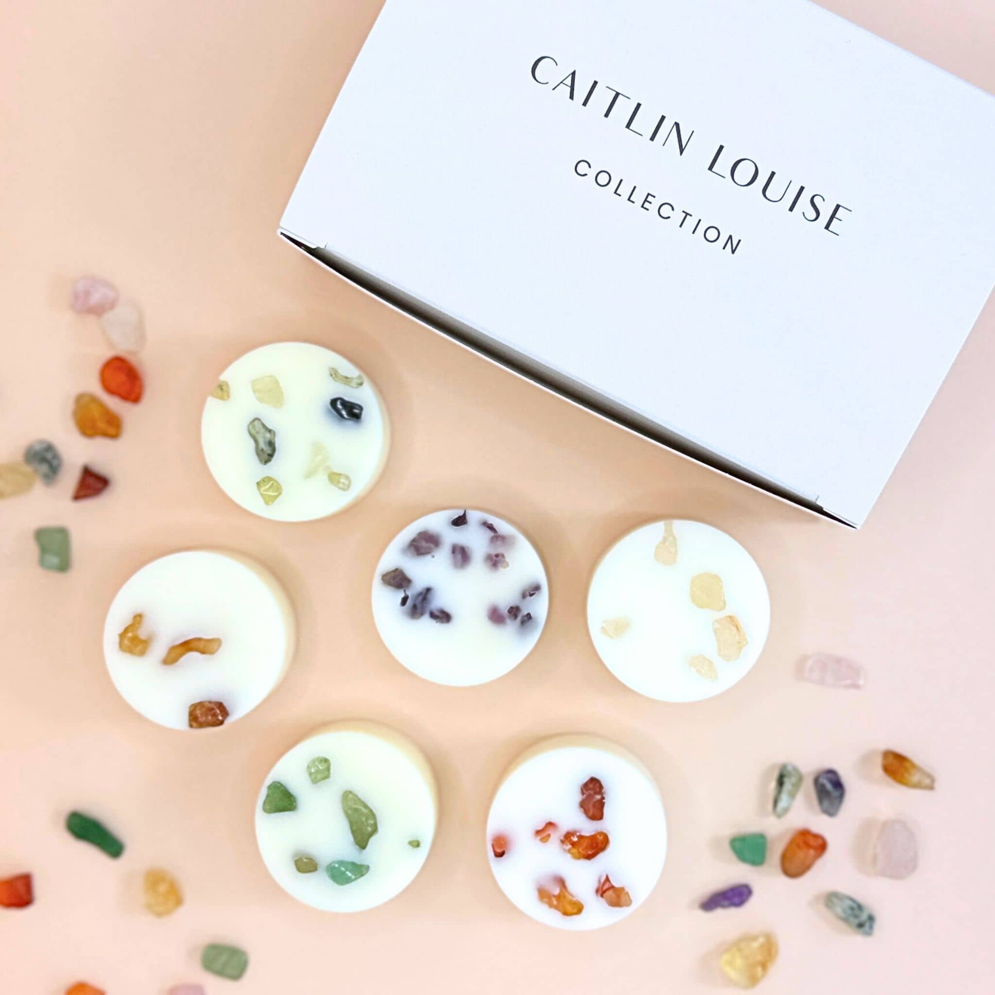 Caitlin Louise Collection crystal infused wax melts 6 pack - flat lay