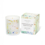 Caitlin Louise Collection Lemongrass and Tahitian Lime Artist candle - white background