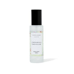 Lemongrass and Tahitian Lime Room spray bottle with black cap and white label on a white background