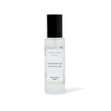 Lemongrass and Tahitian Lime Room spray bottle with black cap and white label on a white background