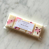 Caitlin Louise Collection Musk Sticks Snap Bar Wax Melt in packaging with label - on marble background