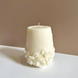 Caitlin Louise Collection's Seraphina sculptural candle alternate view - brown background